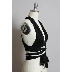 Multiple Ways Convertible Wrap Bralette Black